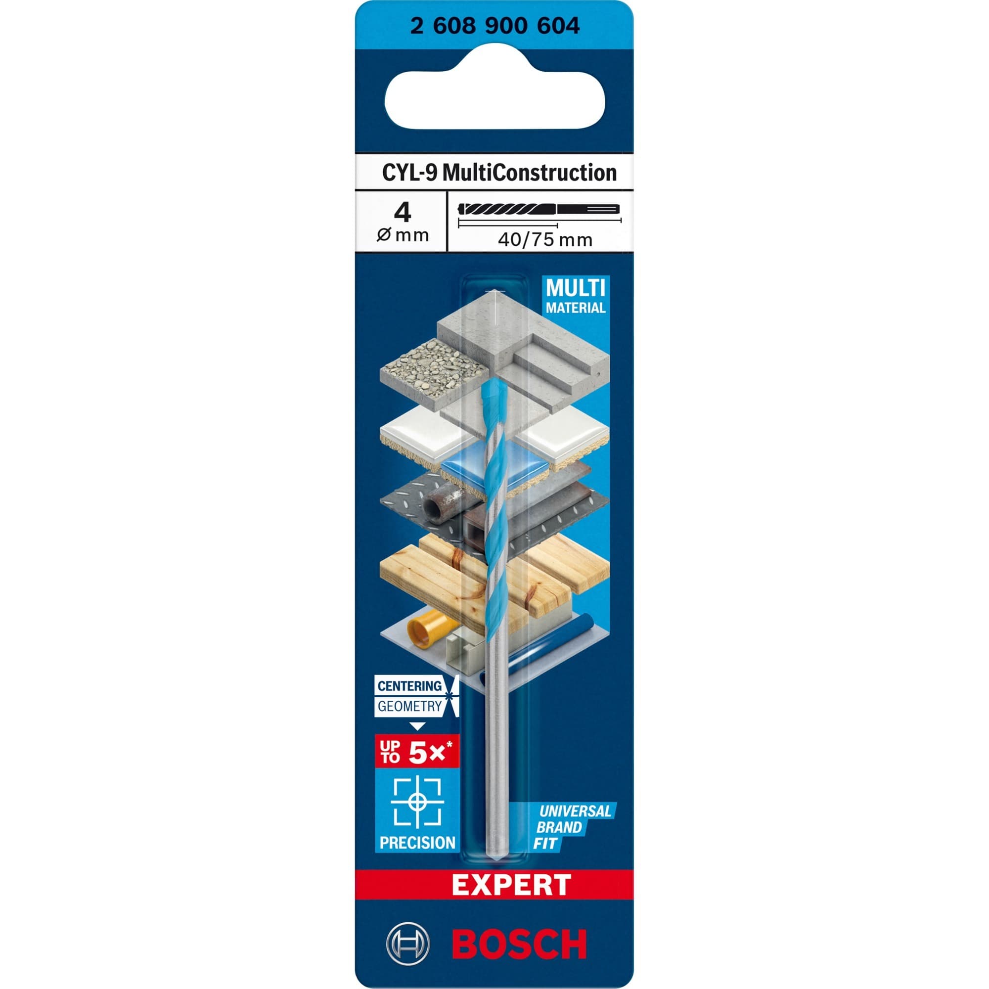 EXPERT CYL-9 MultiConstruction Bohrer, Ø 4mm – Bild 1