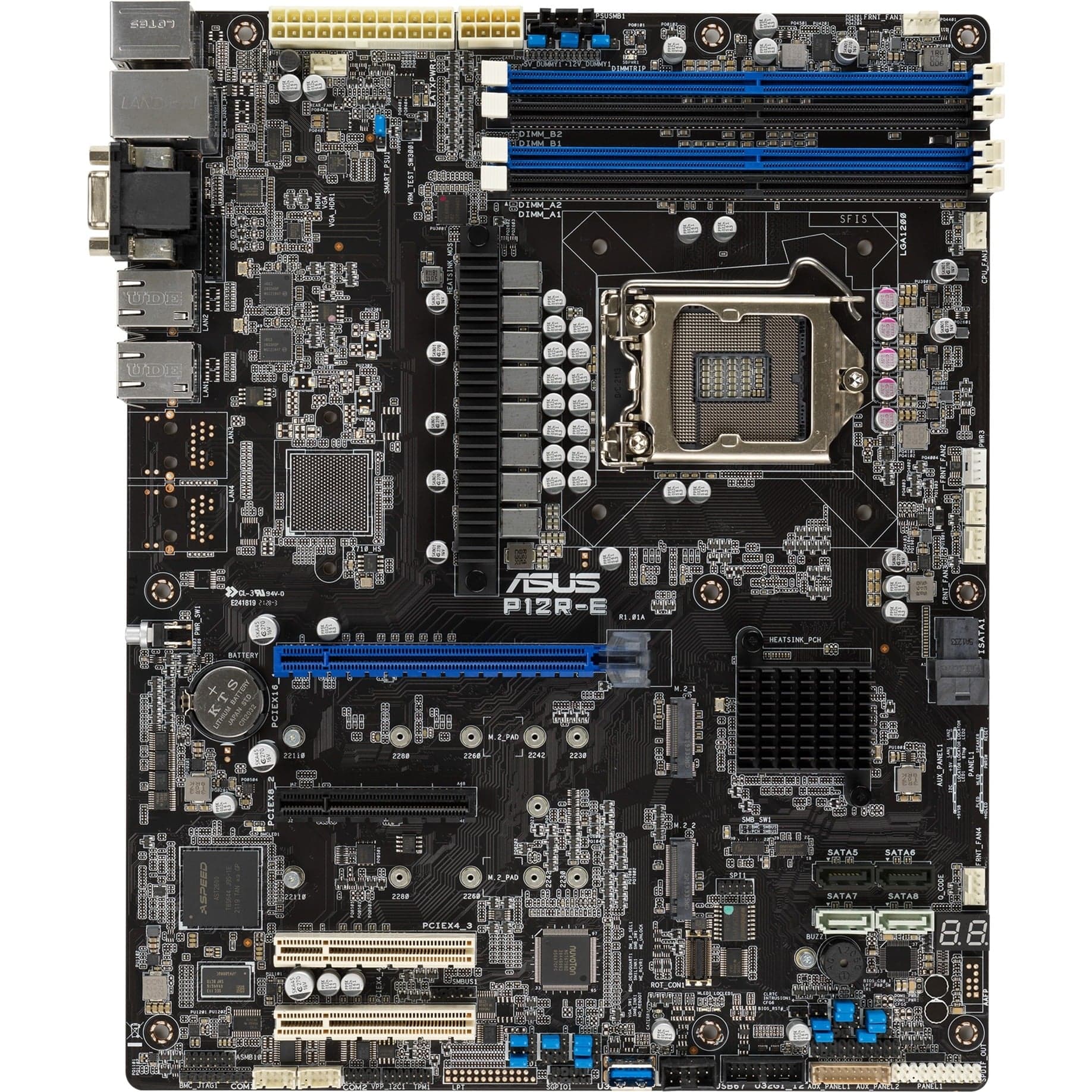P12R-E, Mainboard – Bild 1