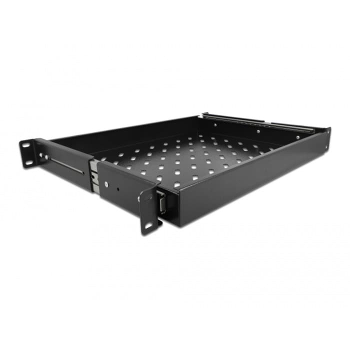 19" Ausziehbare Schublade 1 HE – Bild 1