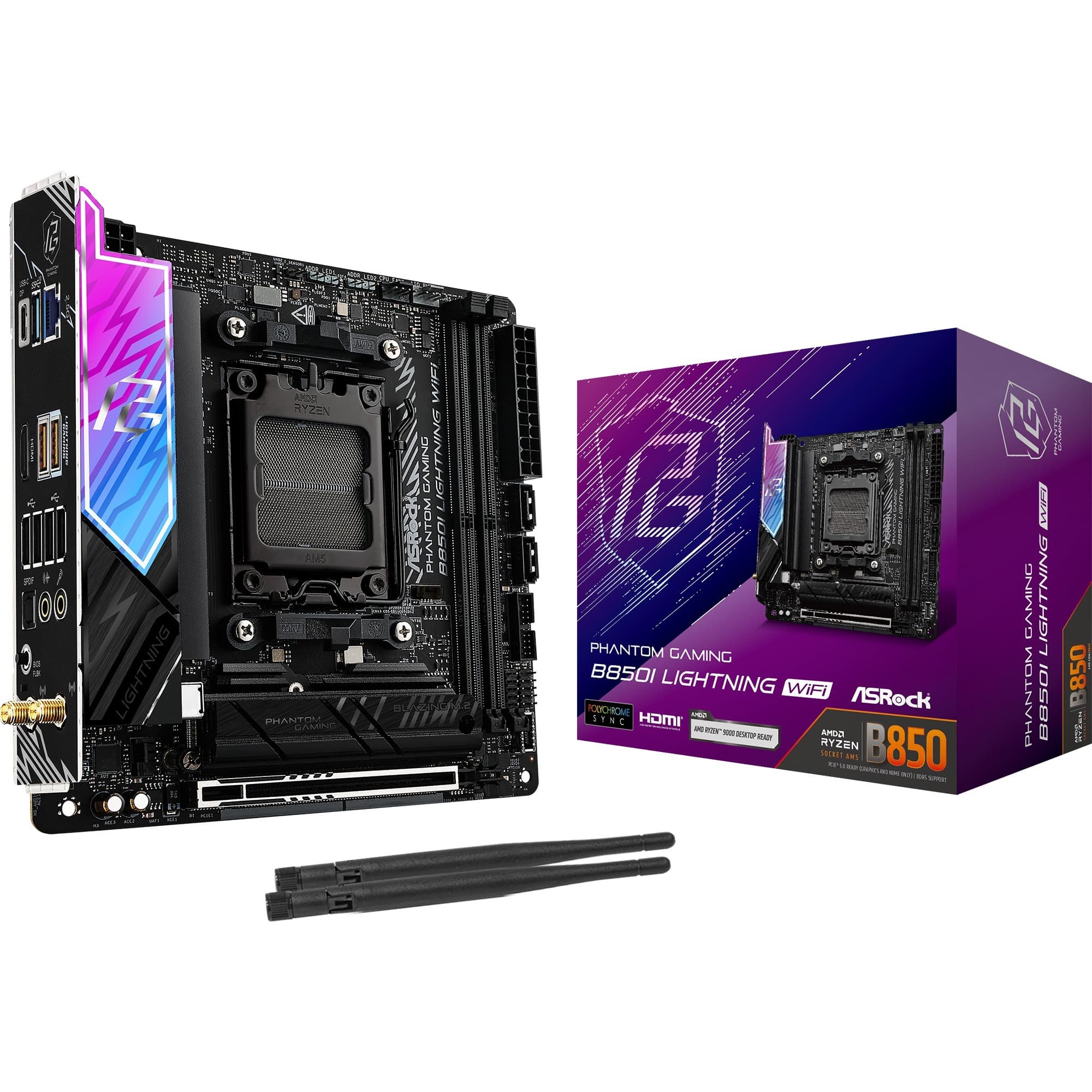 B850I Lightning WiFi, Mainboard – Bild 1