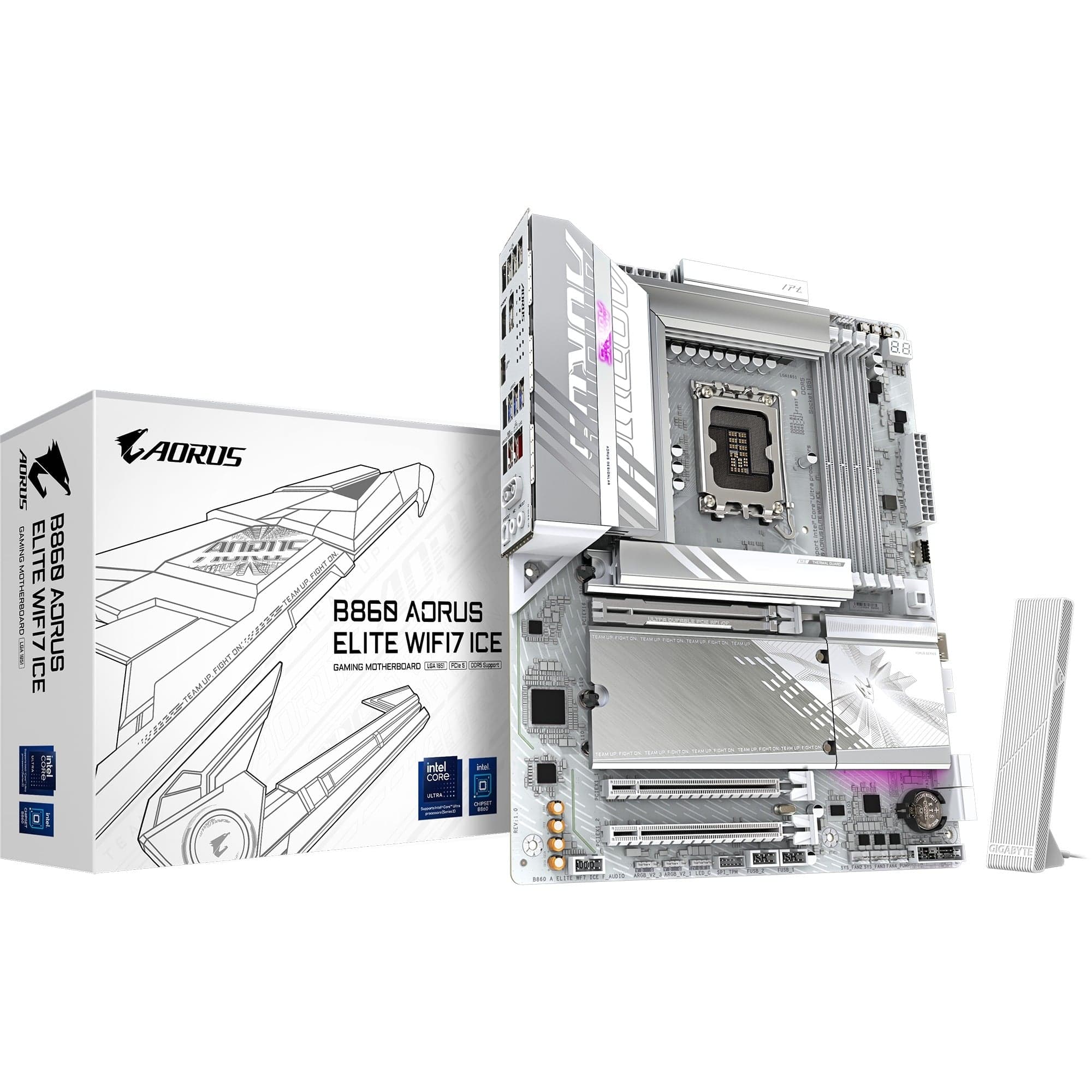 B860 AORUS ELITE WIFI7 ICE, Mainboard – Bild 1
