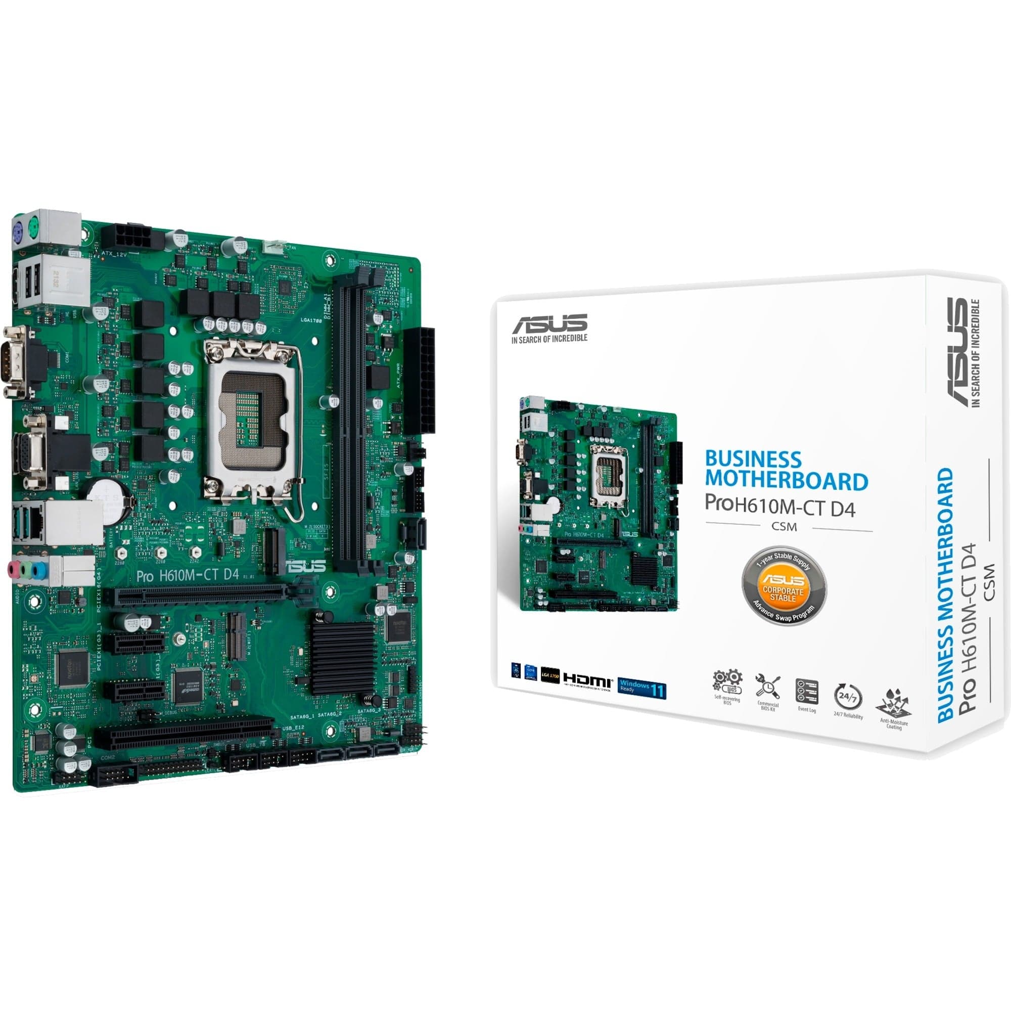 PRO H610M-CT D4-CSM, Mainboard – Bild 1
