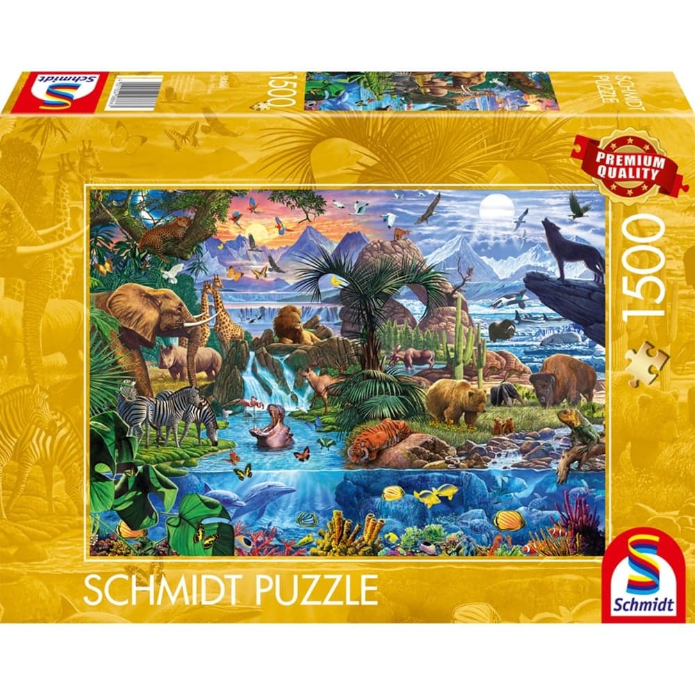 Panorama der Tierwelt, Puzzle – Bild 1