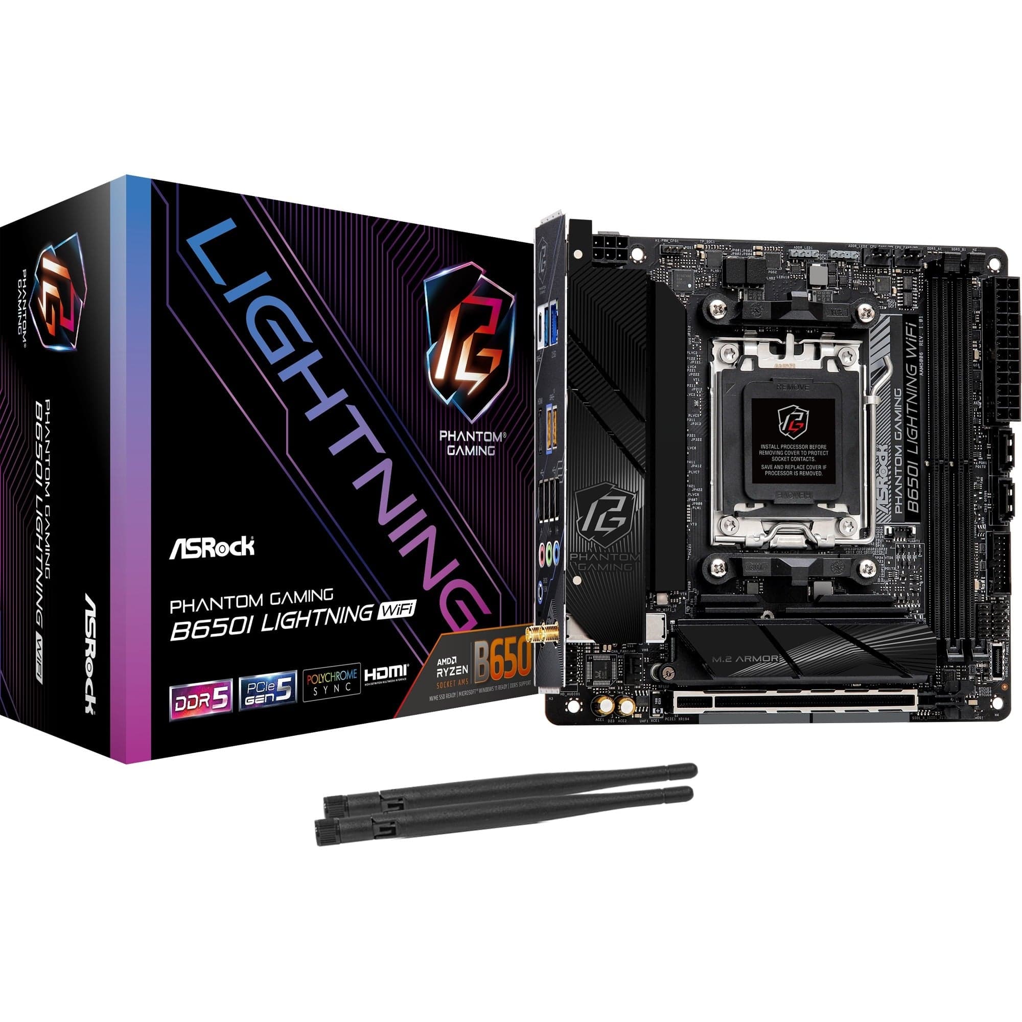 B650I Lightning WiFi, Mainboard – Bild 1