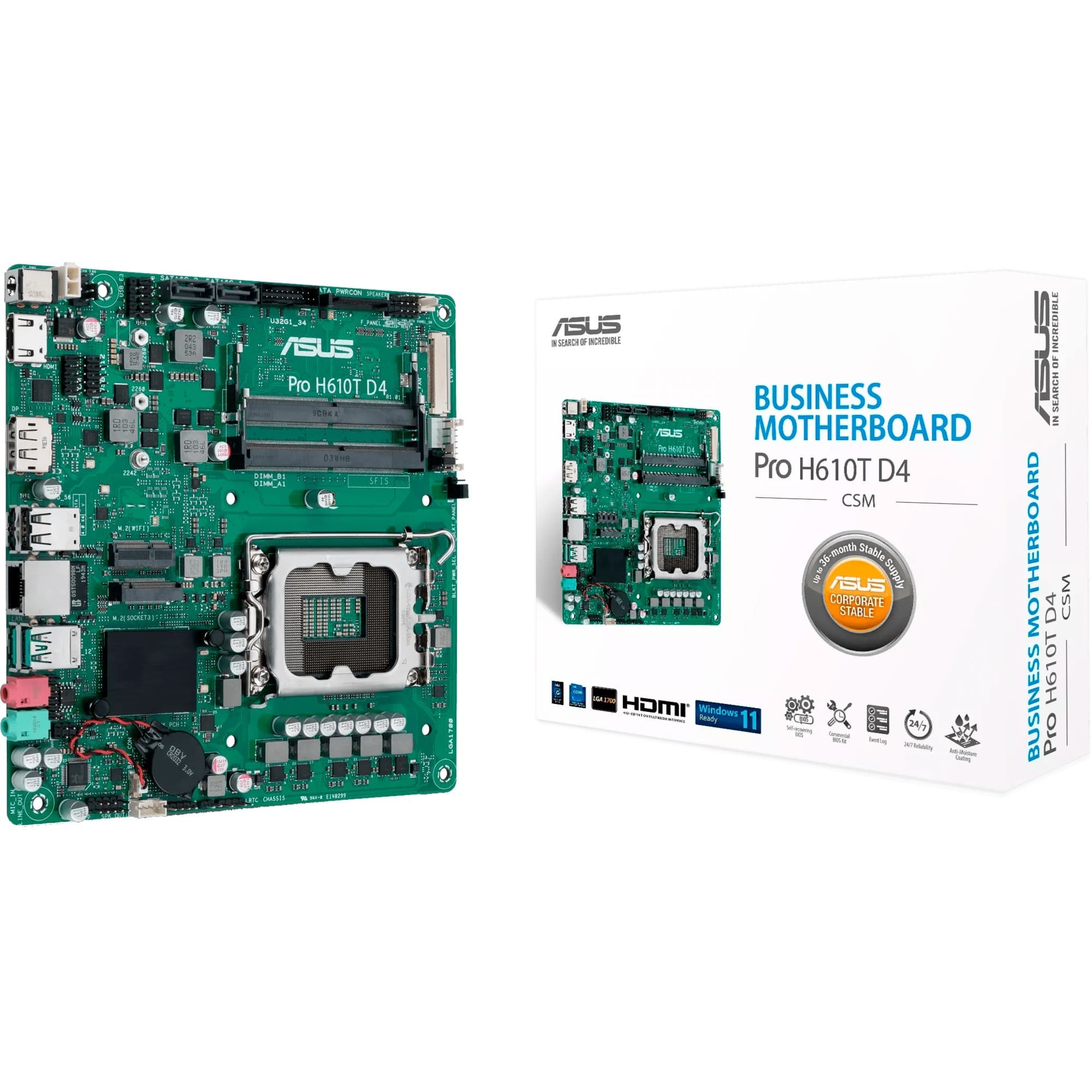 PRO H610T D4-CSM, Mainboard – Bild 1