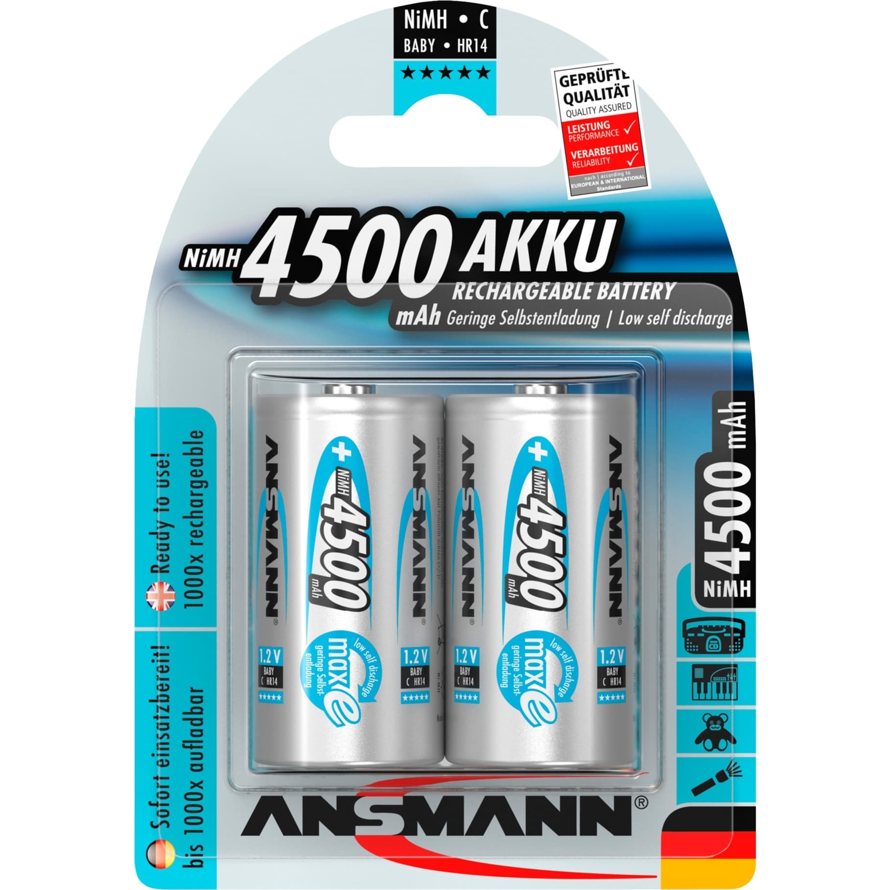 maxE 4500mAh NiMh, Akku – Bild 1