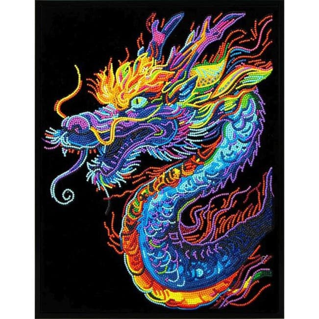 Diamond Painting Drache, Drachen – Bild 1