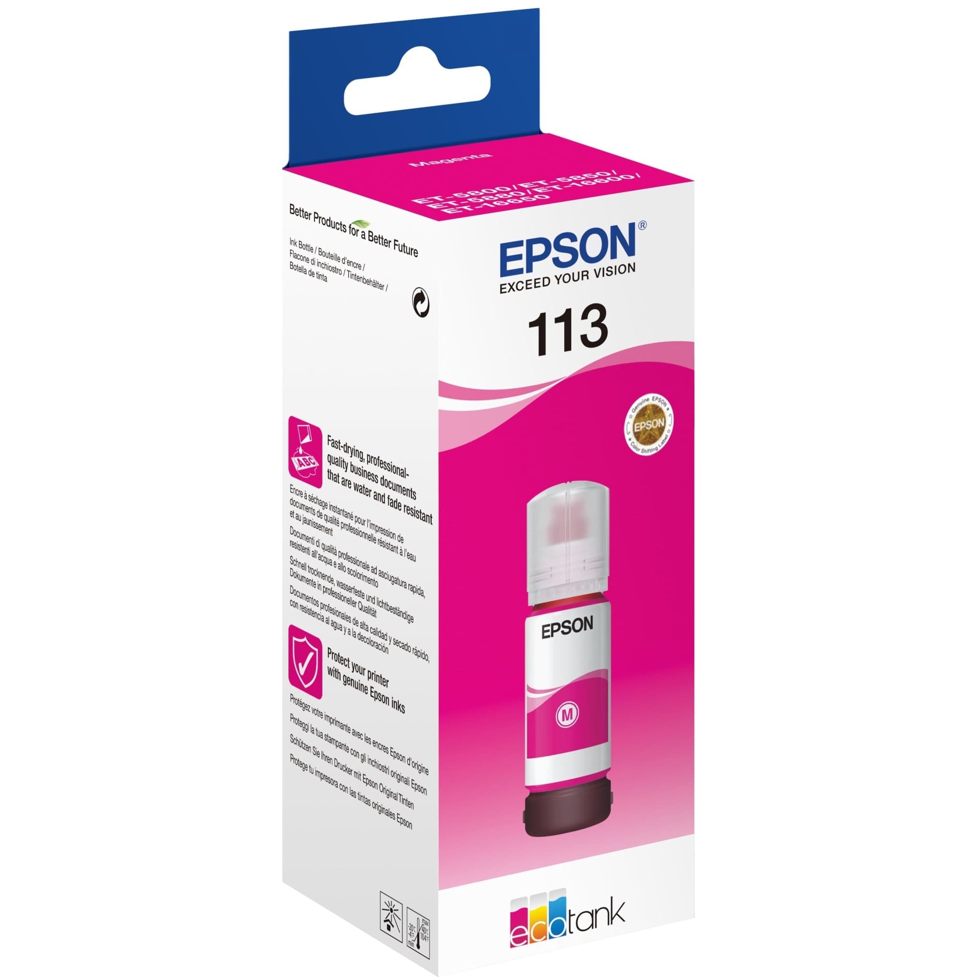 Tinte magenta 113 EcoTank (C13T06B340) – Bild 1