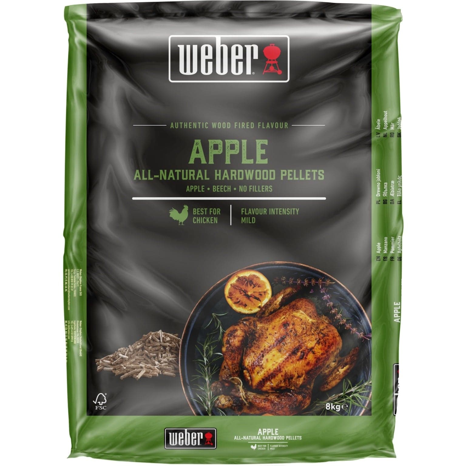 Holzpellets Apfel, 8kg, Brennstoff – Bild 1