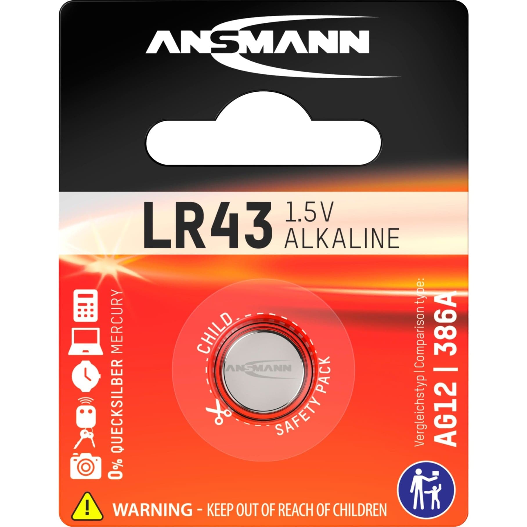 LR43, Batterie – Bild 1