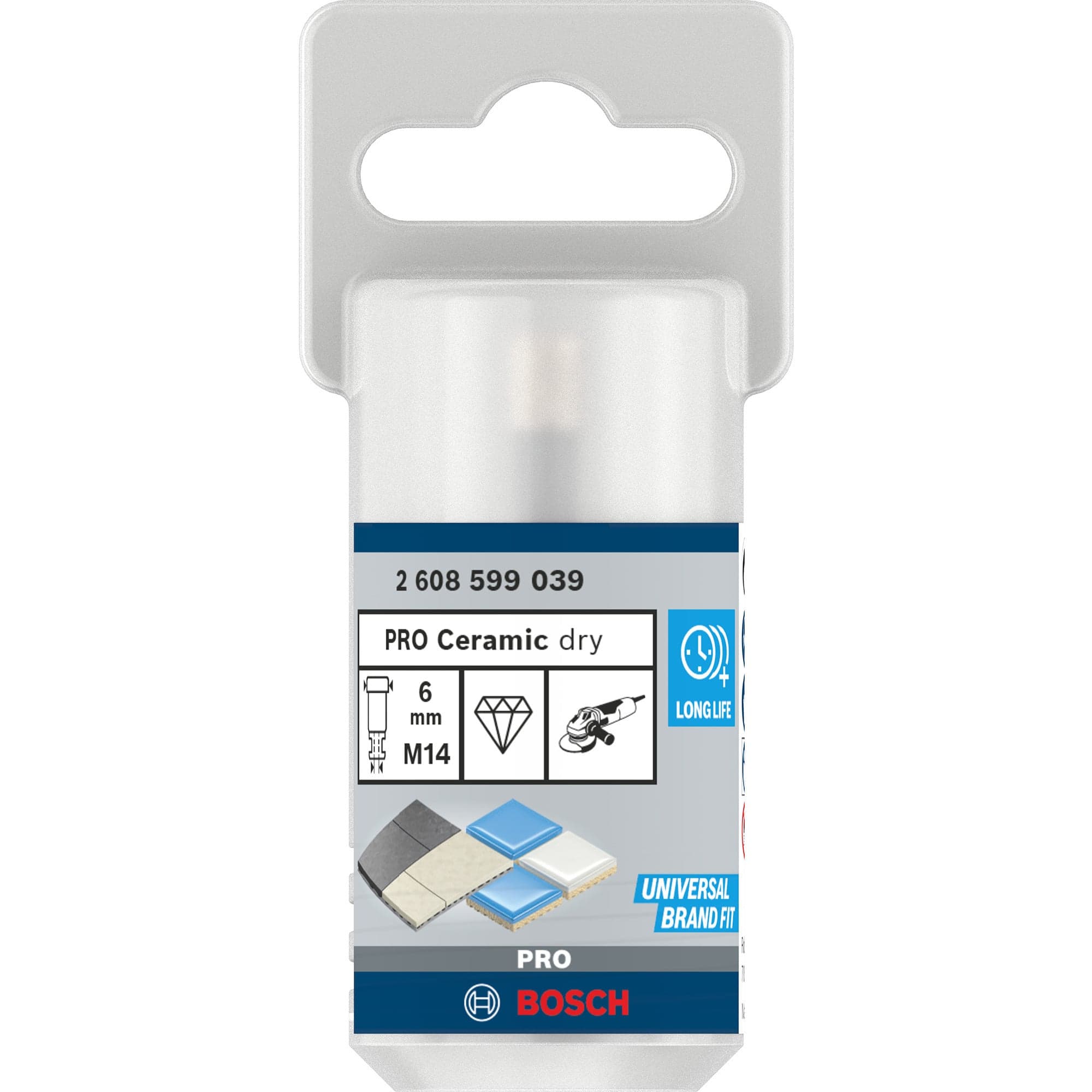PRO Ceramic dry Bohrkrone, Ø 6mm, Bohrer – Bild 1
