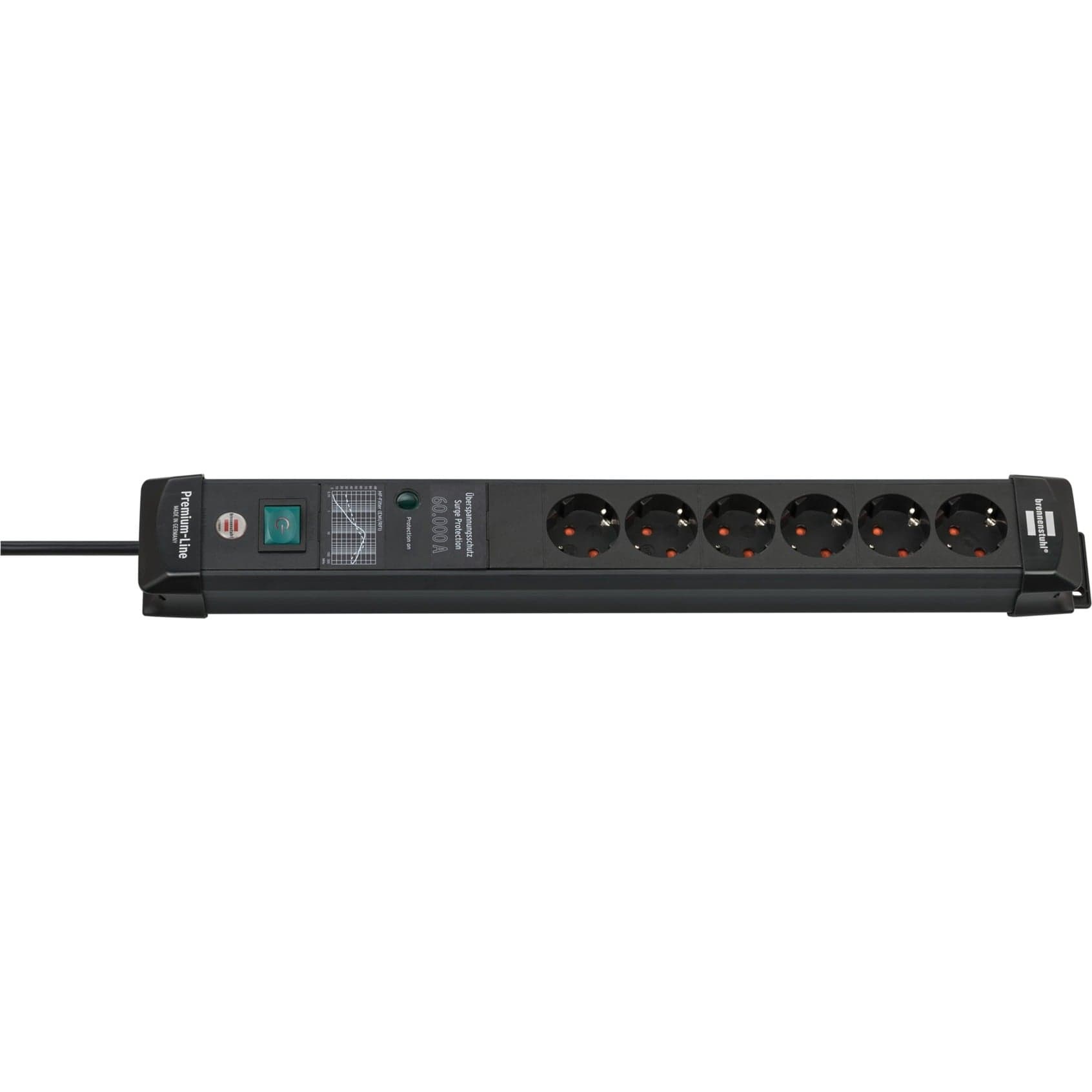 Premium-Line Steckdosenleiste 6-fach
