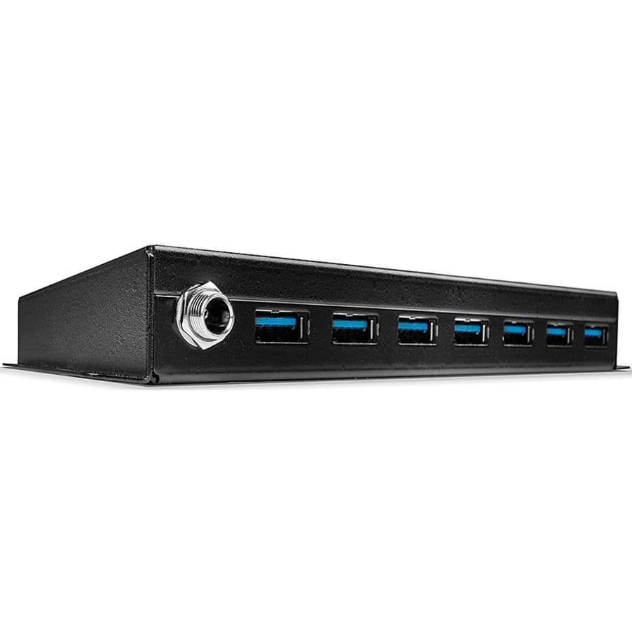 7 Port USB 3.0 Metall, USB-Hub – Bild 1