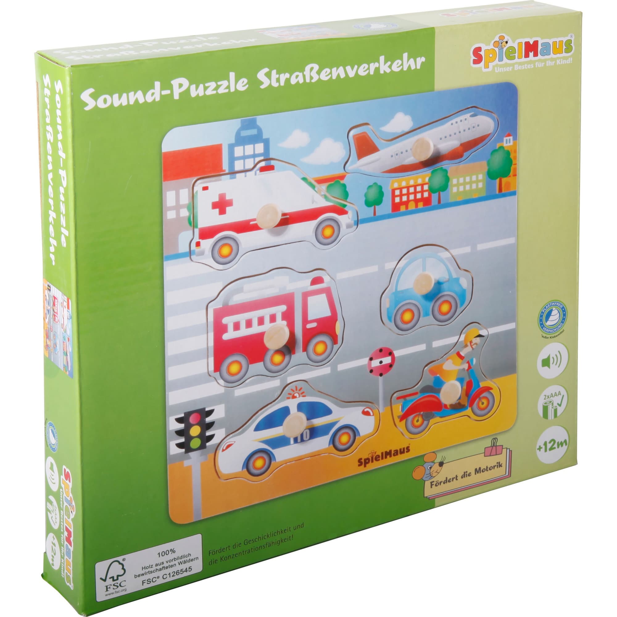 Sound Holzpuzzle Straßenverkehr – Bild 1