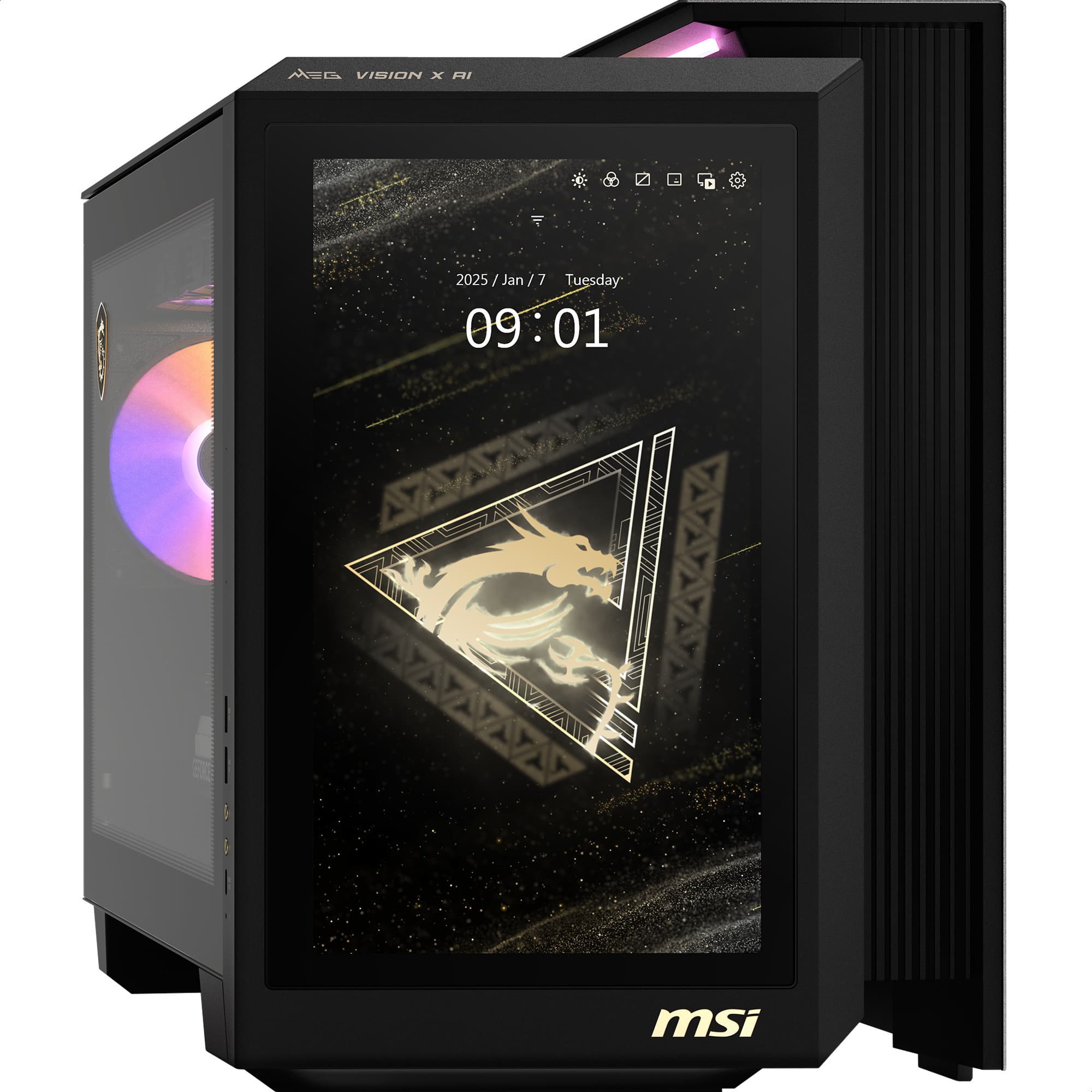 MEG Vision X AI 2NVR7-236AT, Gaming-PC – Bild 1