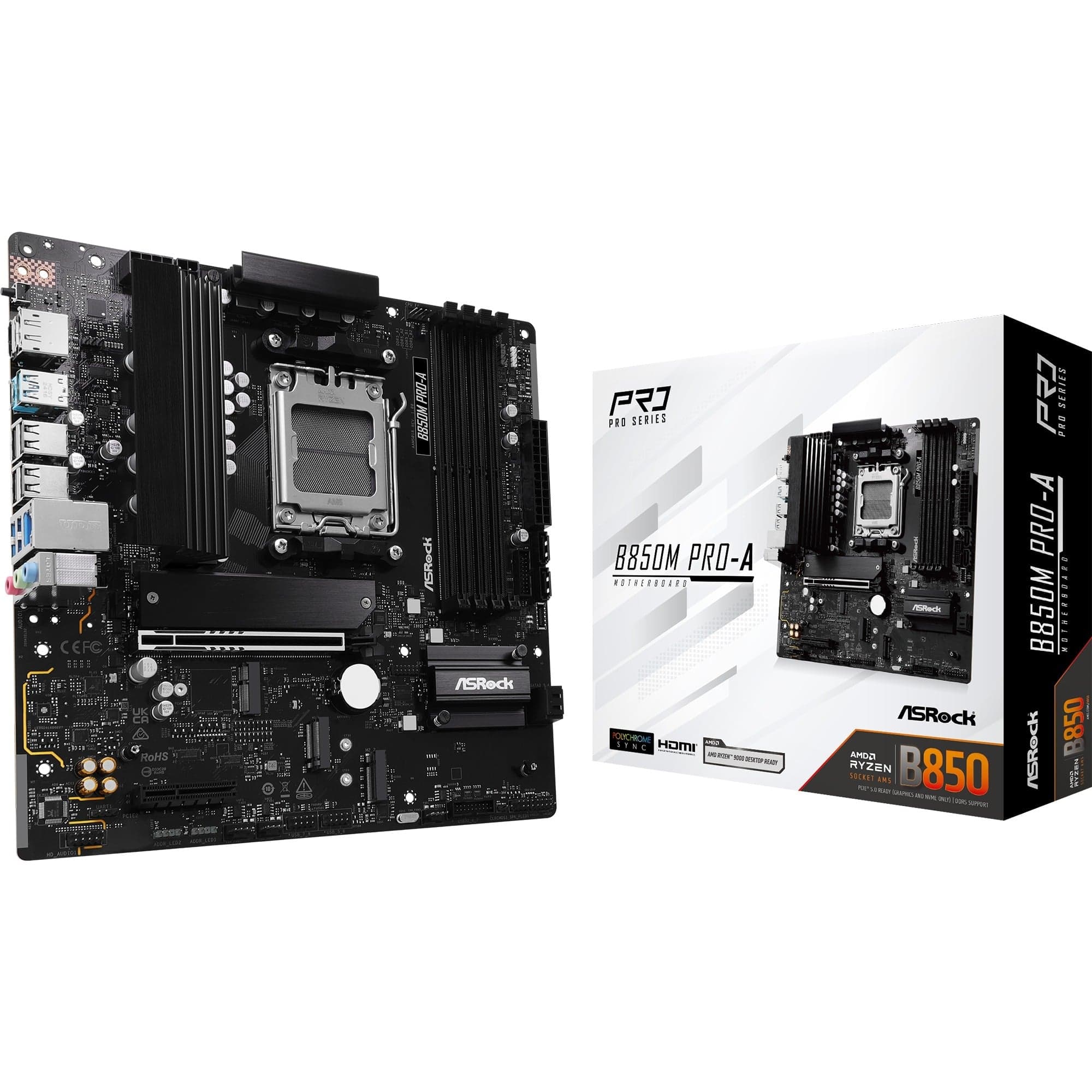 B850M Pro-A, Mainboard – Bild 1