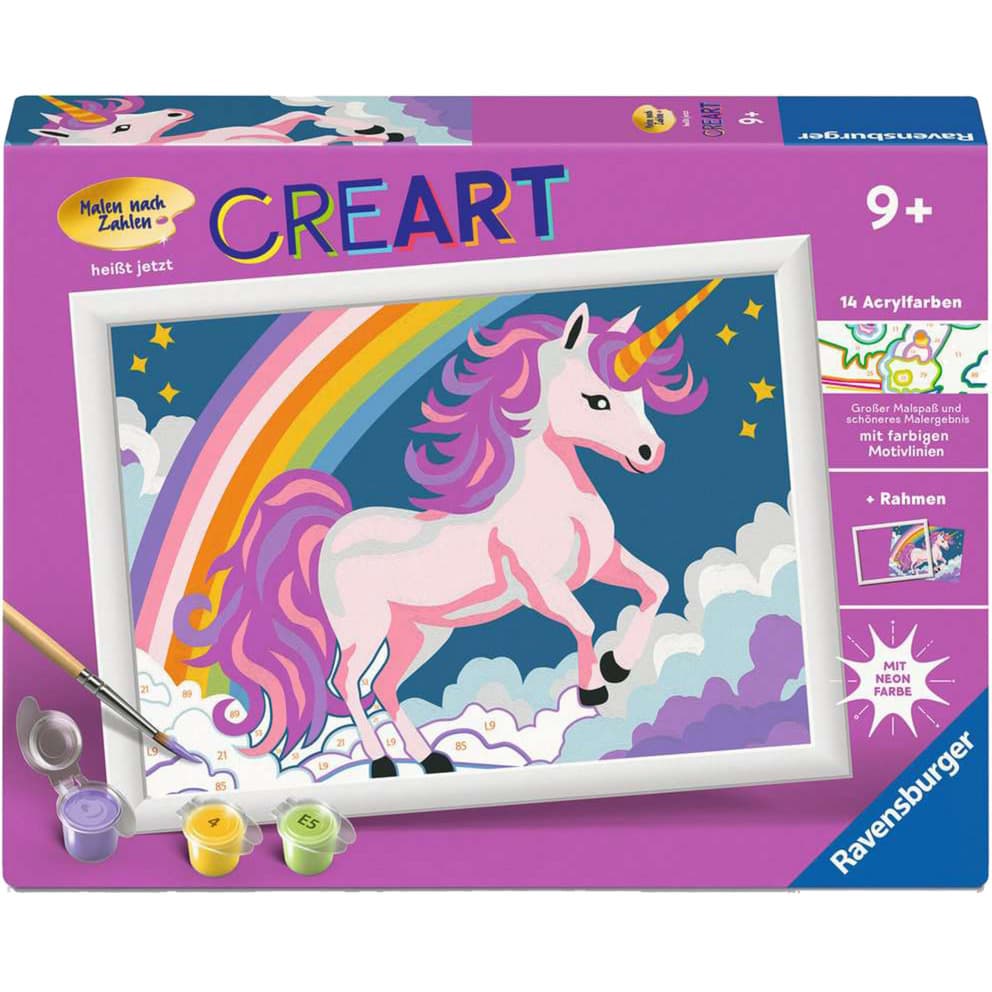 CreArt - Pinkes Einhorn, Malen – Bild 1