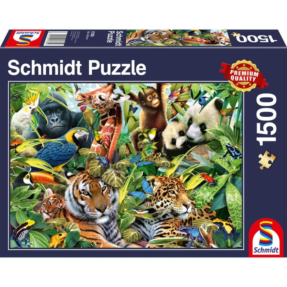 Puzzle Kunterbunte Tierwelt – Bild 1