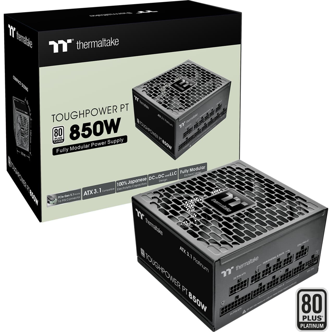 Toughpower PT 850W, PC-Netzteil – Bild 1