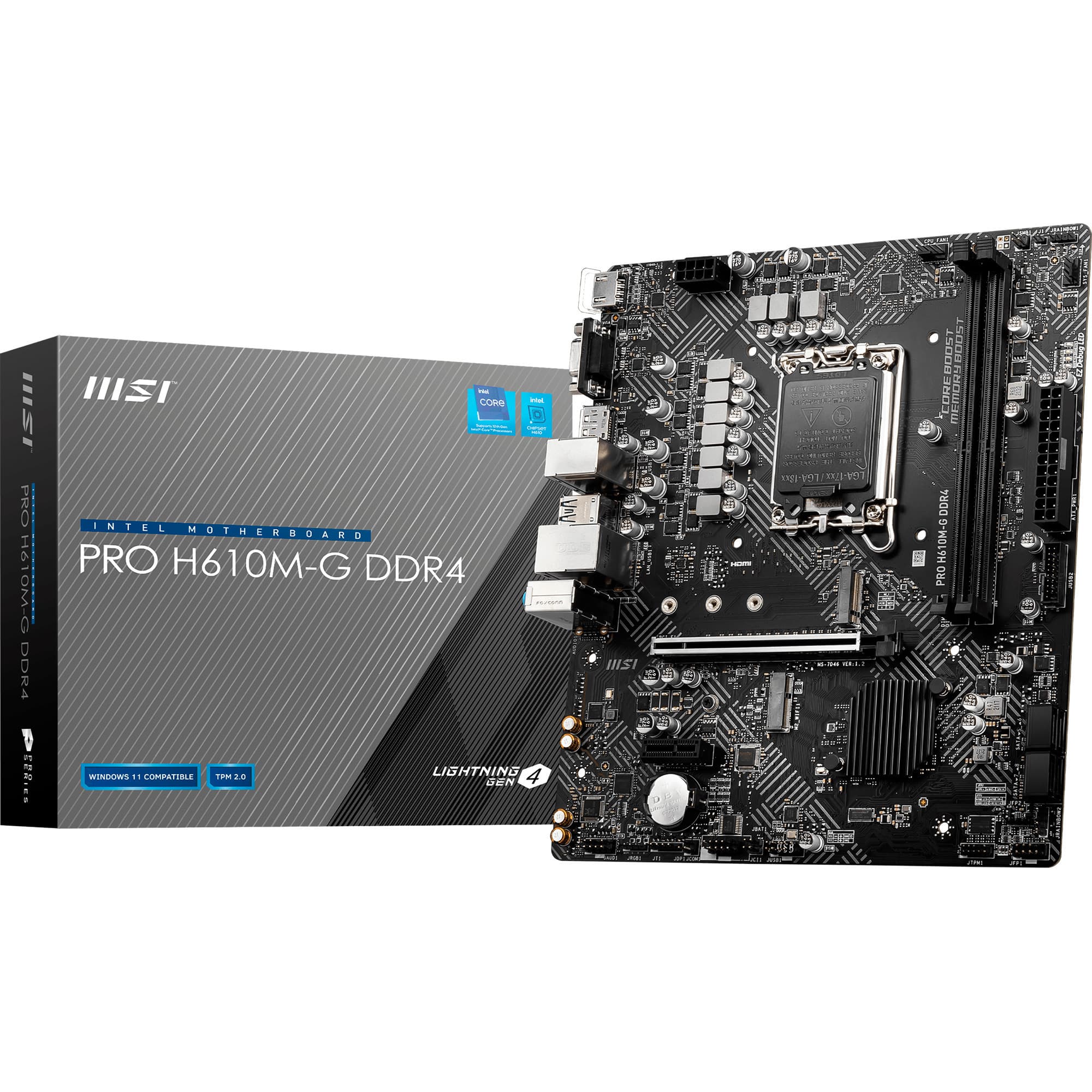 PRO H610M-G DDR4, Mainboard – Bild 1
