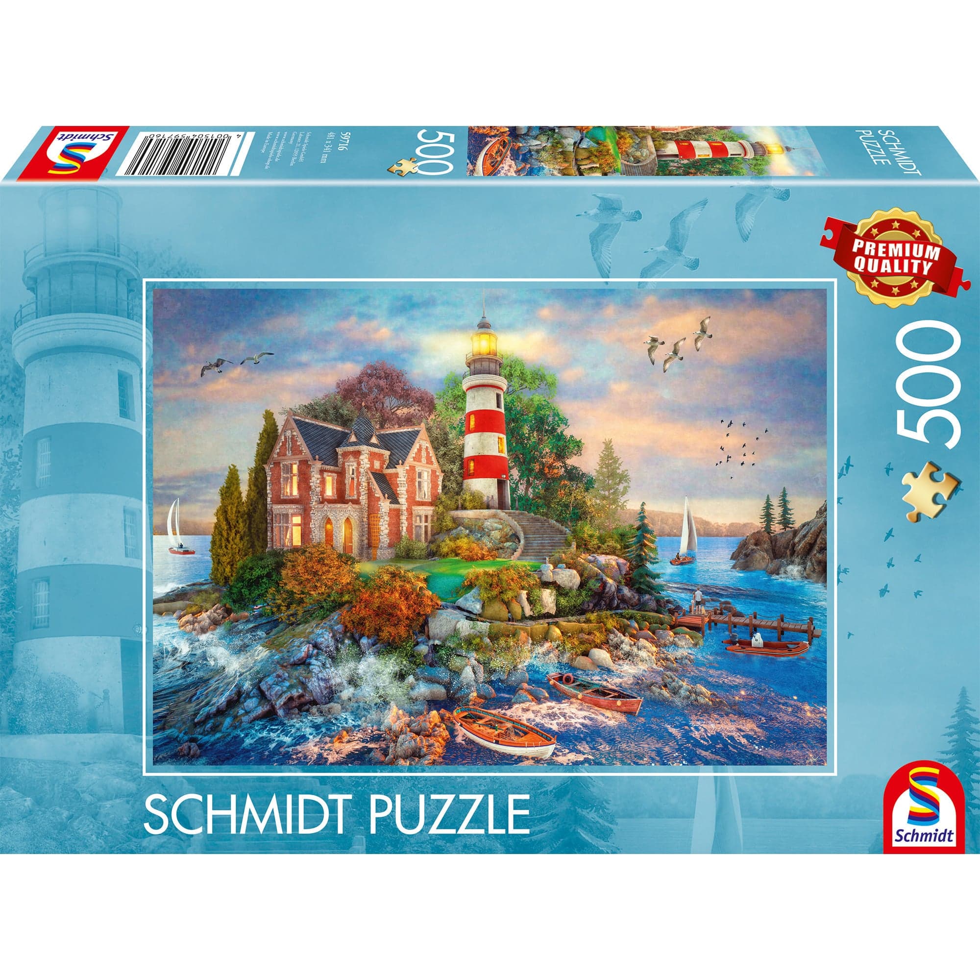 Leuchtturm am Felsen, Puzzle – Bild 1