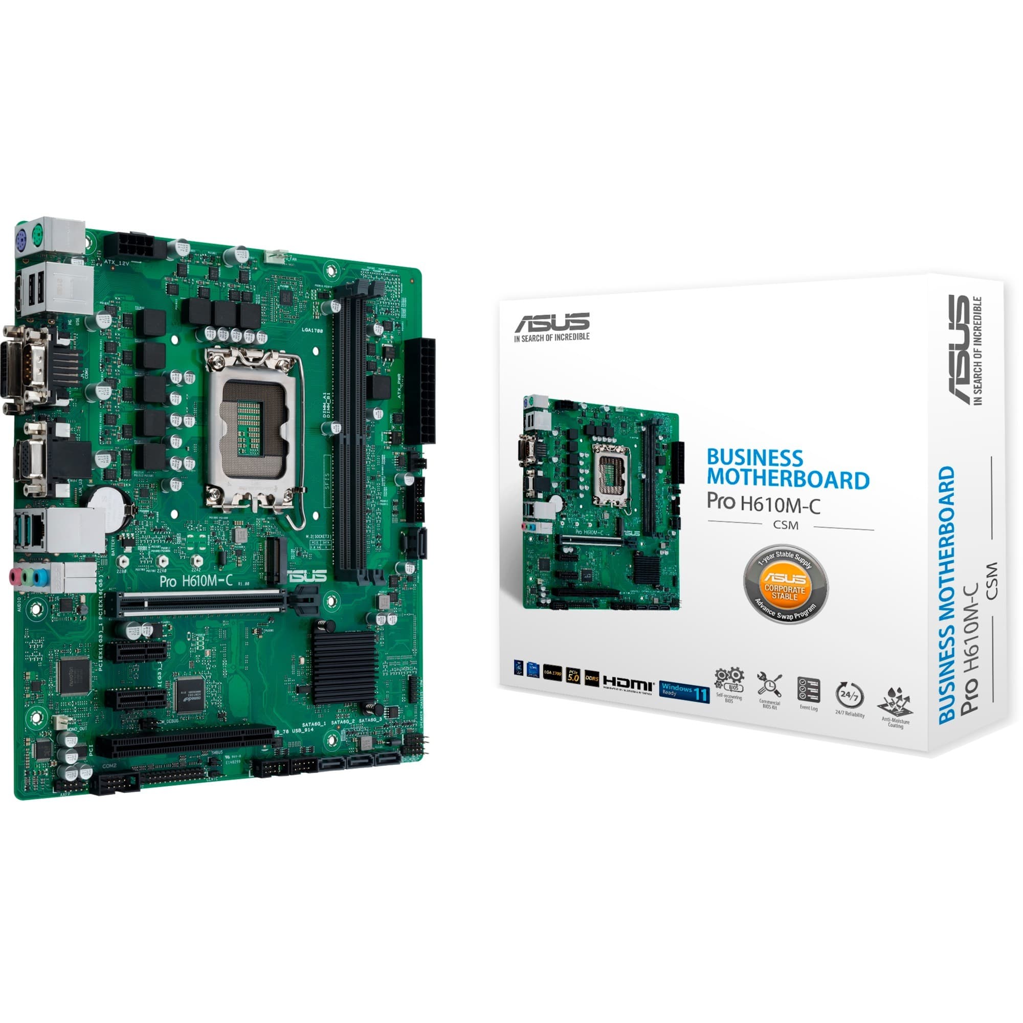 PRO H610M-C-CSM, Mainboard – Bild 1