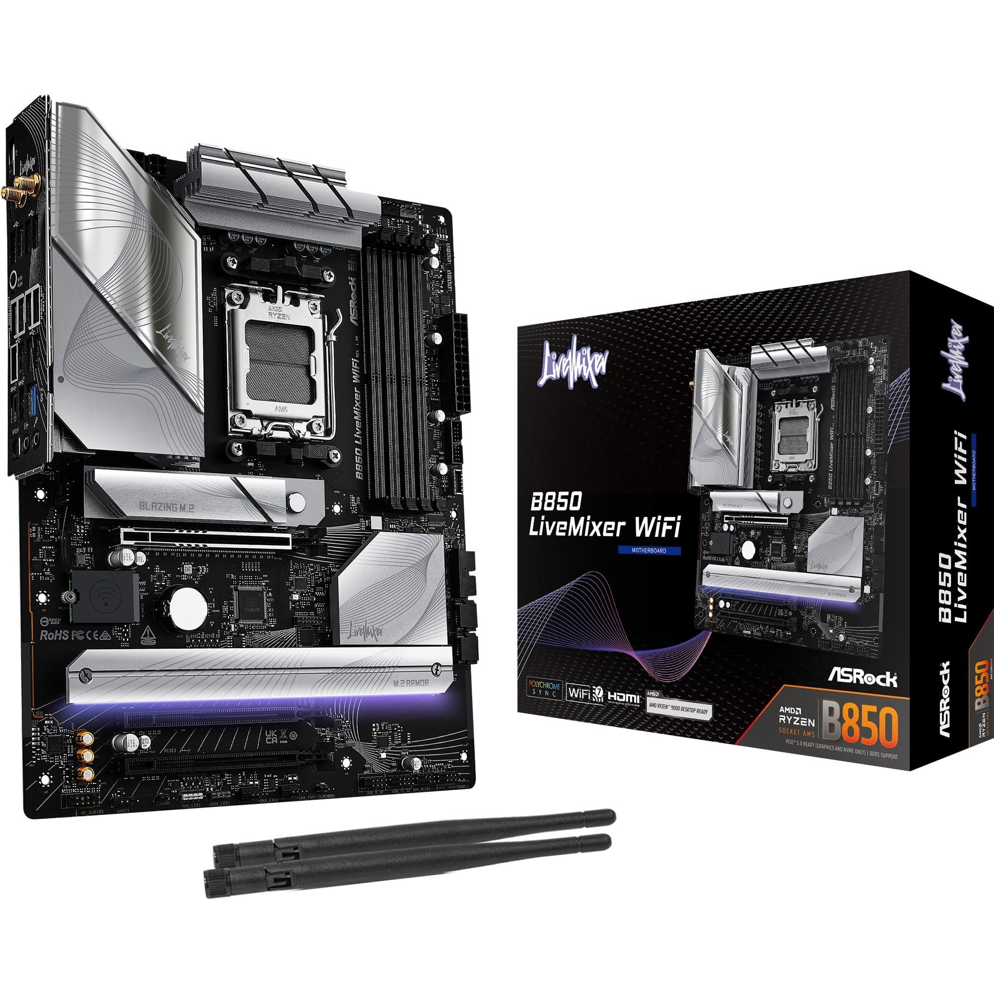 B850 LiveMixer WiFi, Mainboard – Bild 1
