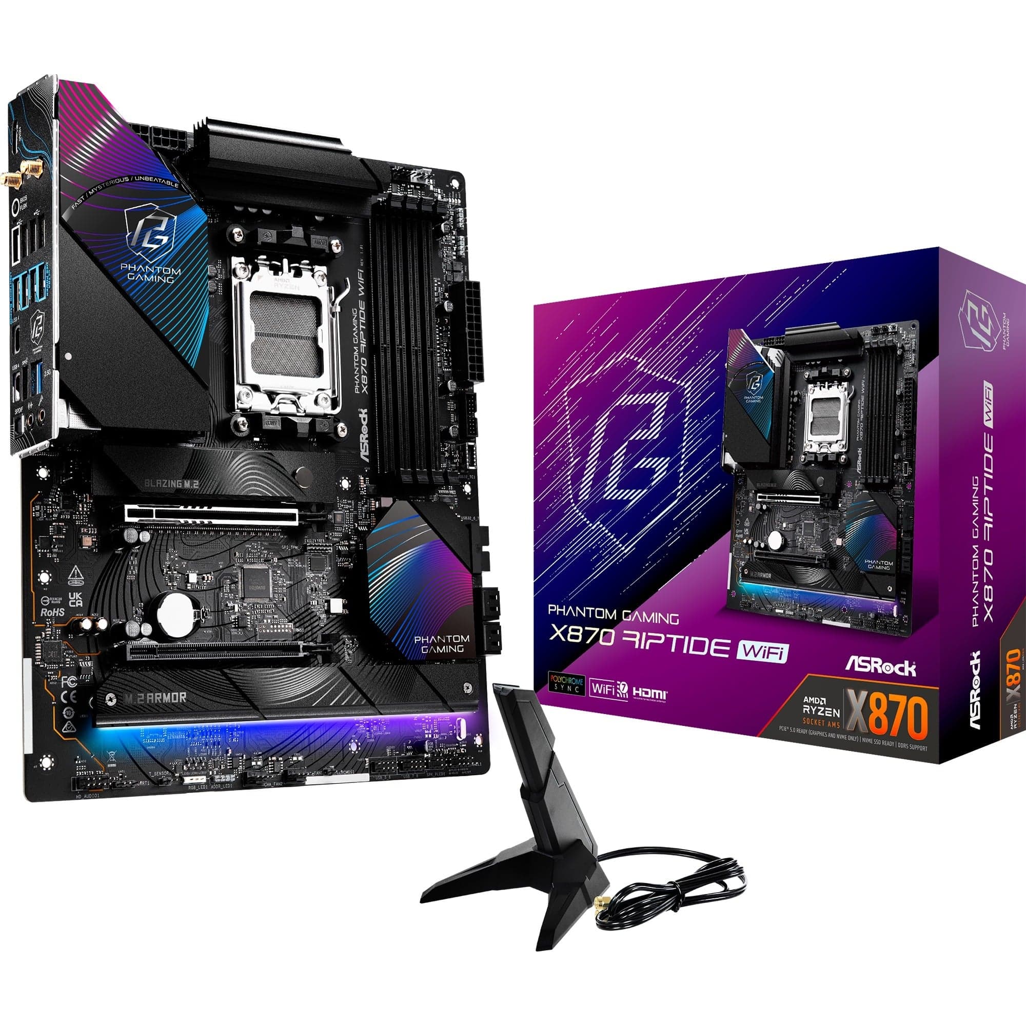 X870 Riptide WiFi, Mainboard – Bild 1