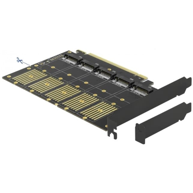 PCIe x16Karte > 5x M.2 Key B – Bild 1
