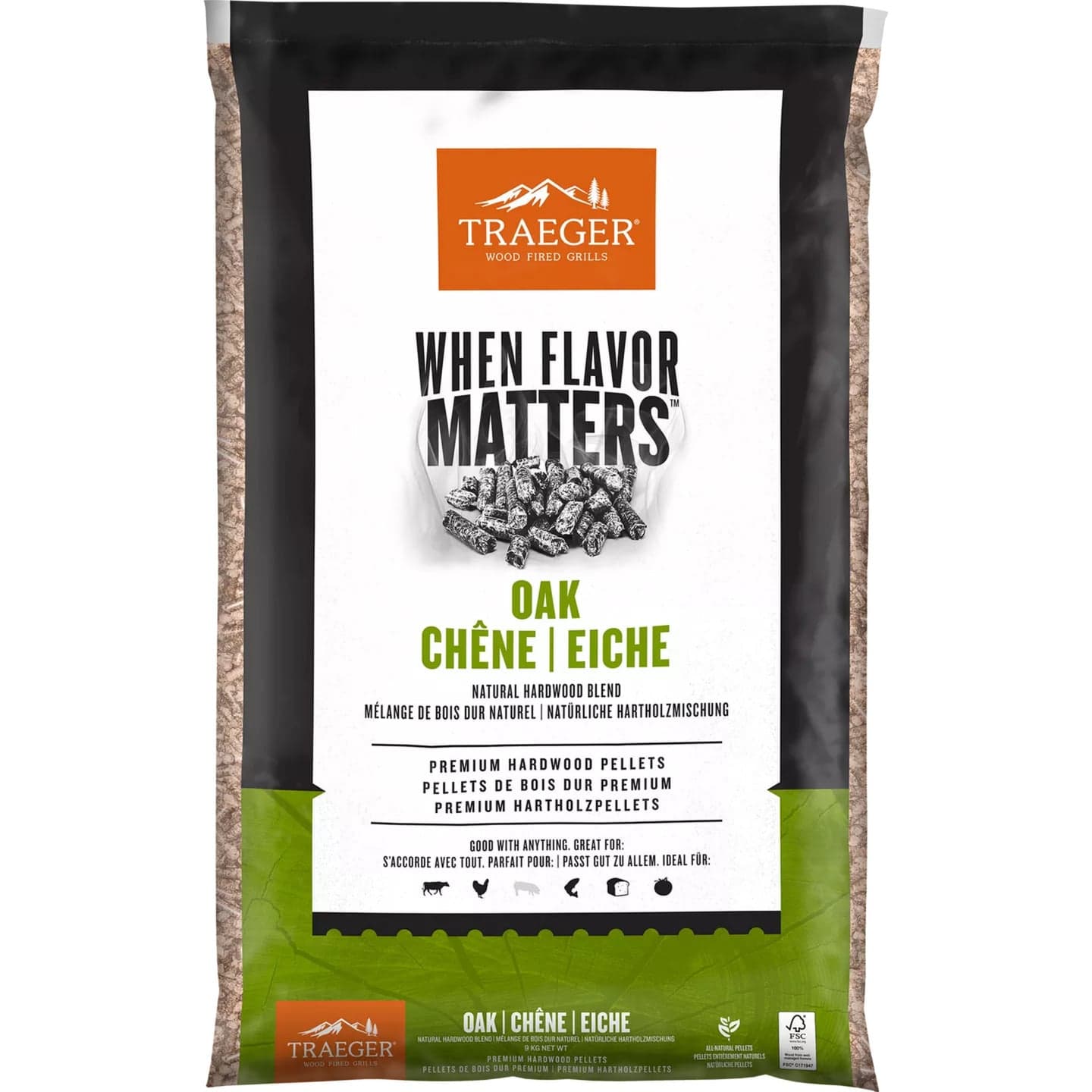 Hartholz Pellets EICHE, 9kg, Brennstoff – Bild 1