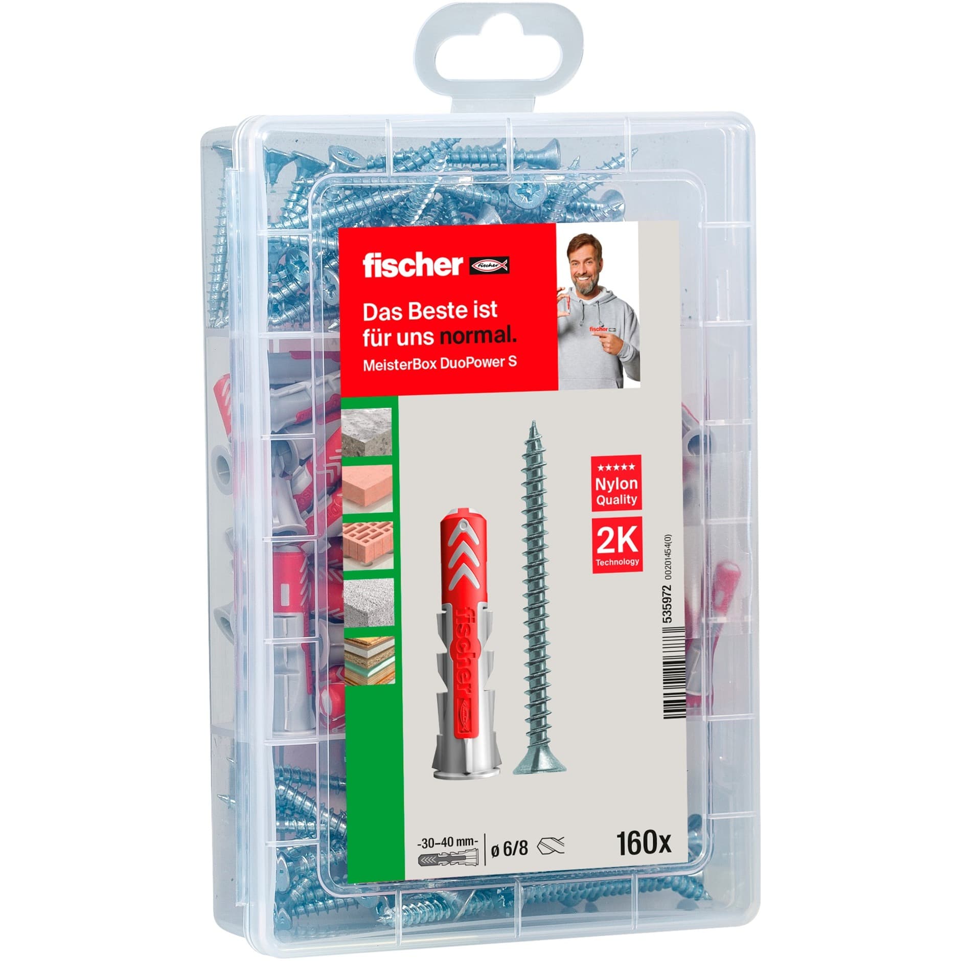 Meister-Box DUOPOWER + Schraube, Dübel – Bild 1