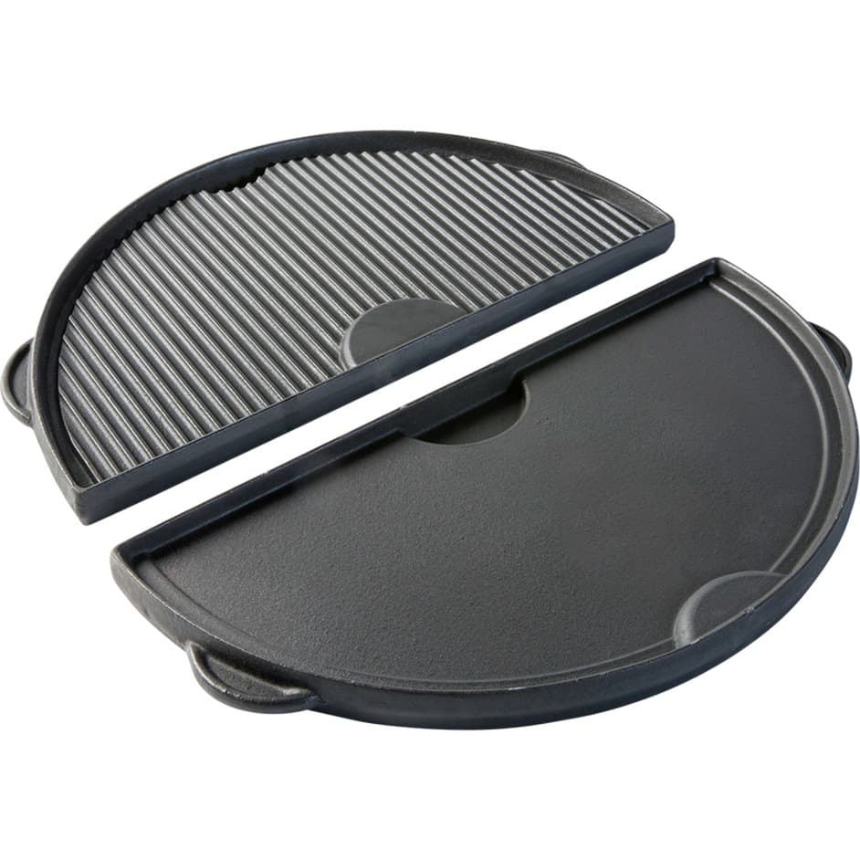 Halbrunde Grillplatte aus Gusseisen XL – Bild 1