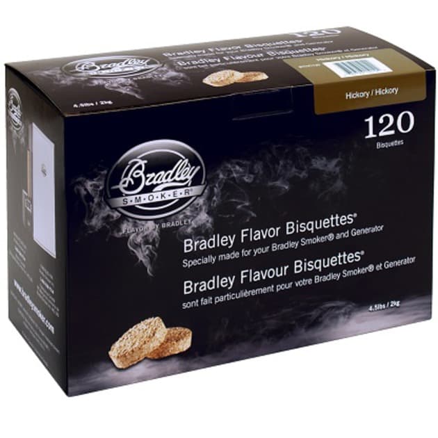 Hickory Bisquetten, 120 Stück, Räucherholz