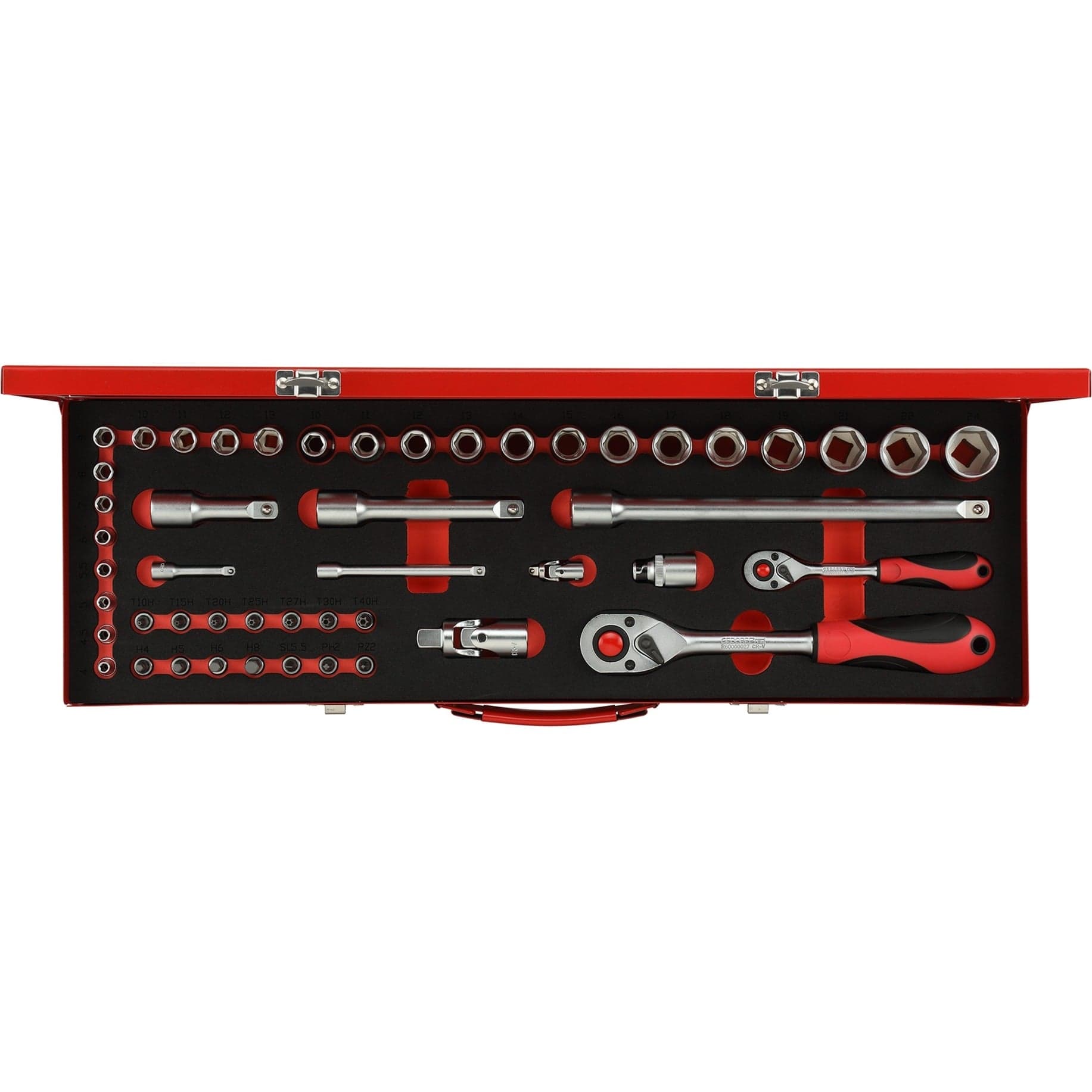 Red Steckschlüssel-Satz 1/4" + 1/2", 49-teilig