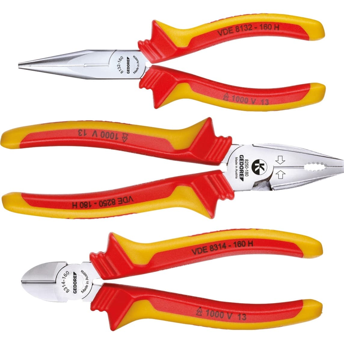 VDE Zangen-Satz 1692291, 3-teilig, Zangen-Set – Bild 1