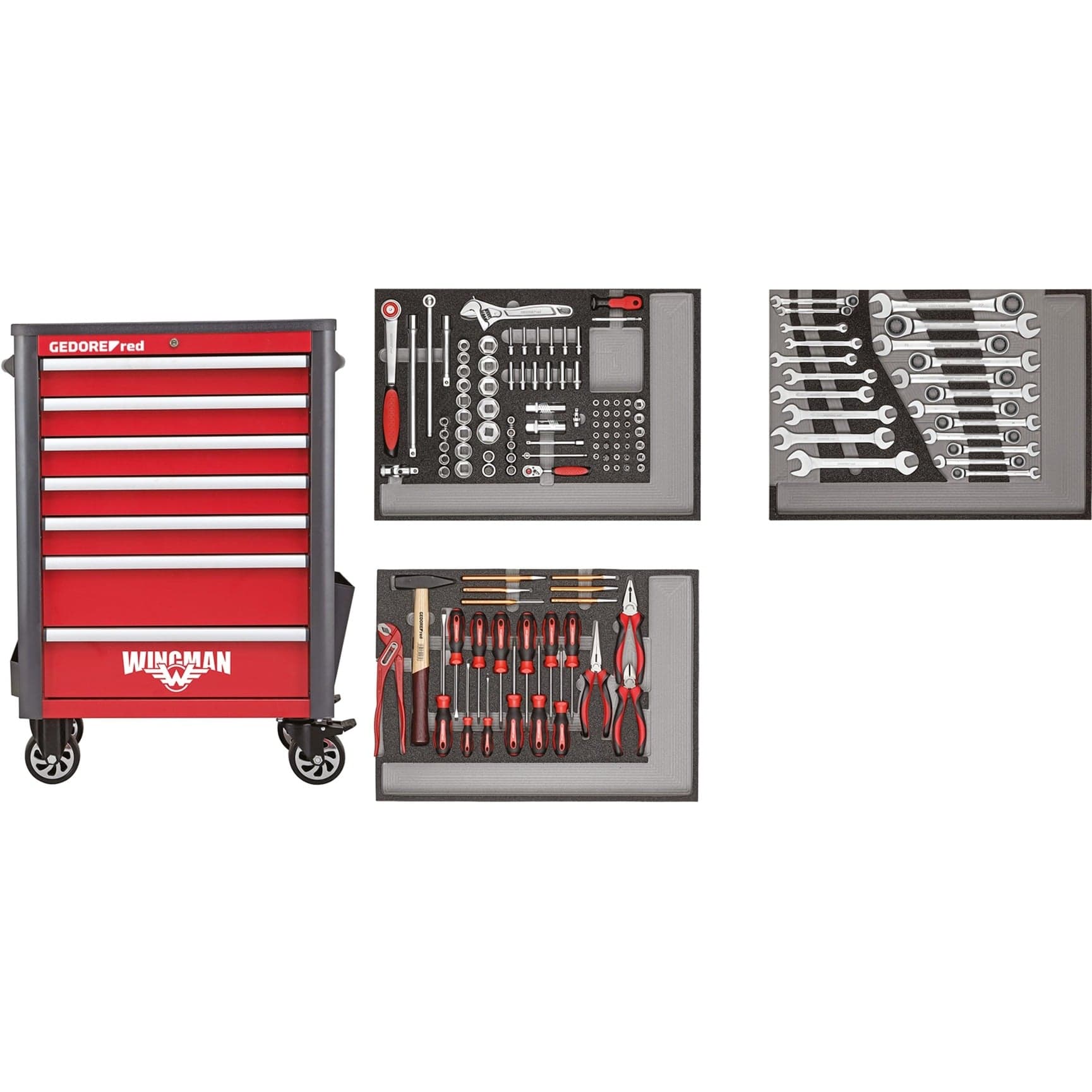 red Werkzeugwagen WINGMAN