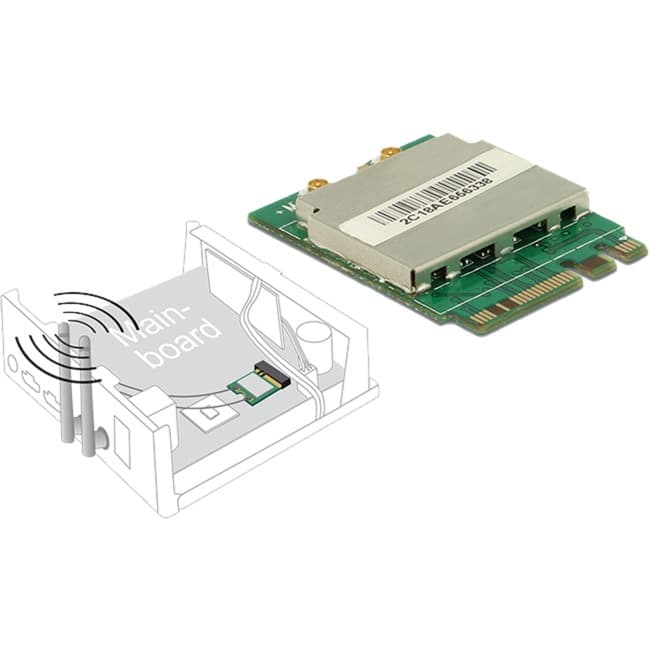 M.2 Modul - WLAN+ Bluetooth 4.0, LAN-Adapter – Bild 1