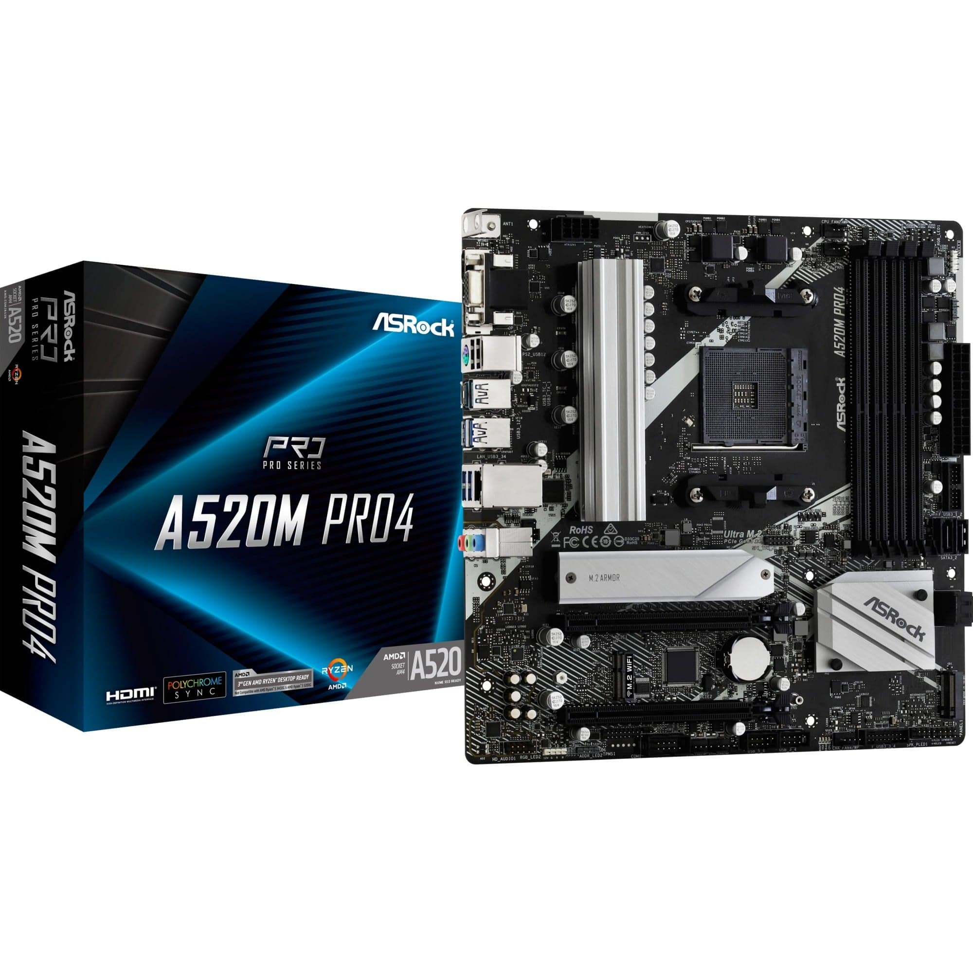 A520M PRO4, Mainboard – Bild 1