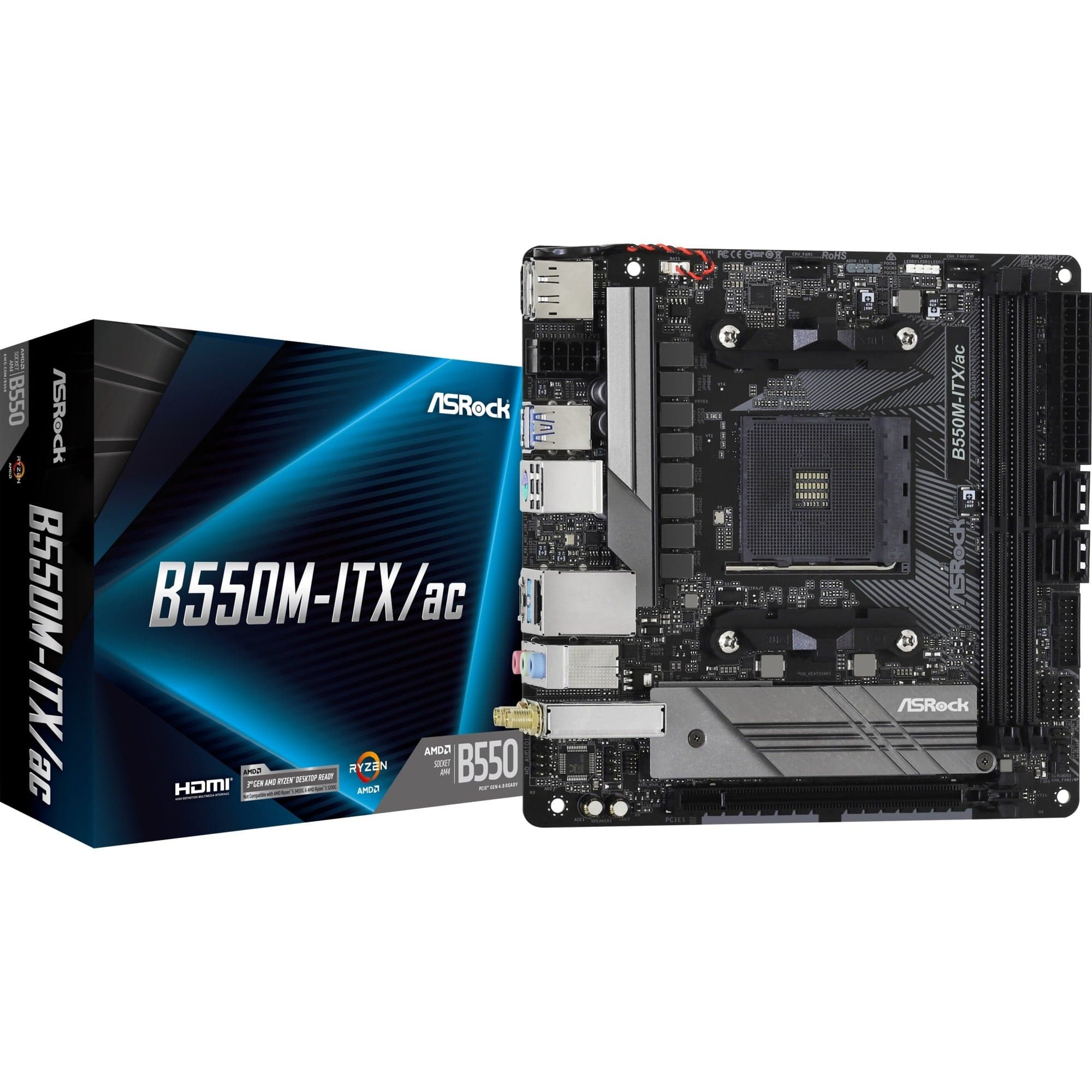 B550M-ITX/ac, Mainboard – Bild 1