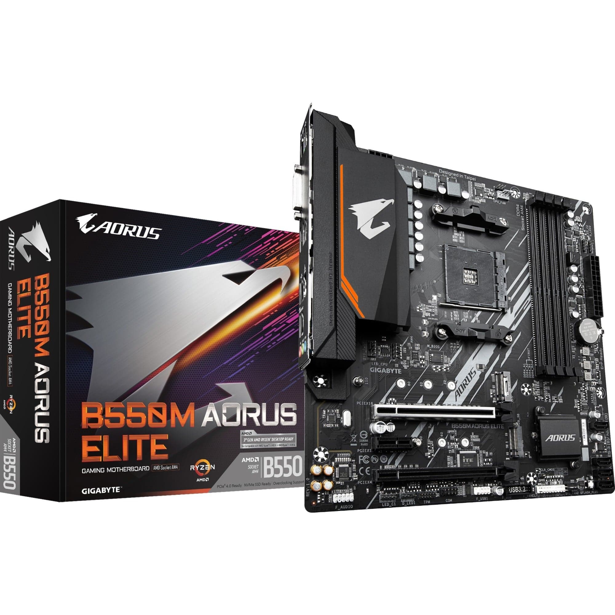 B550M AORUS ELITE, Mainboard – Bild 1