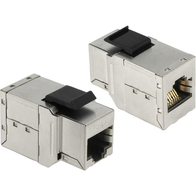 Keystone-Modul RJ45 Buchse > RJ45 Buchse Cat.6 – Bild 1