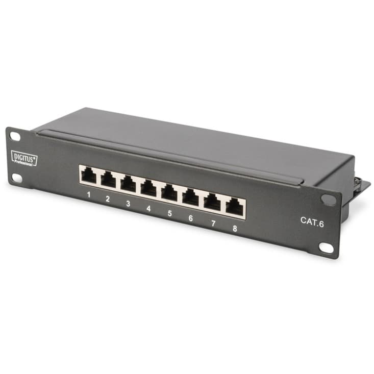 10" Patchpanel Cat6 DN-91608S – Bild 1