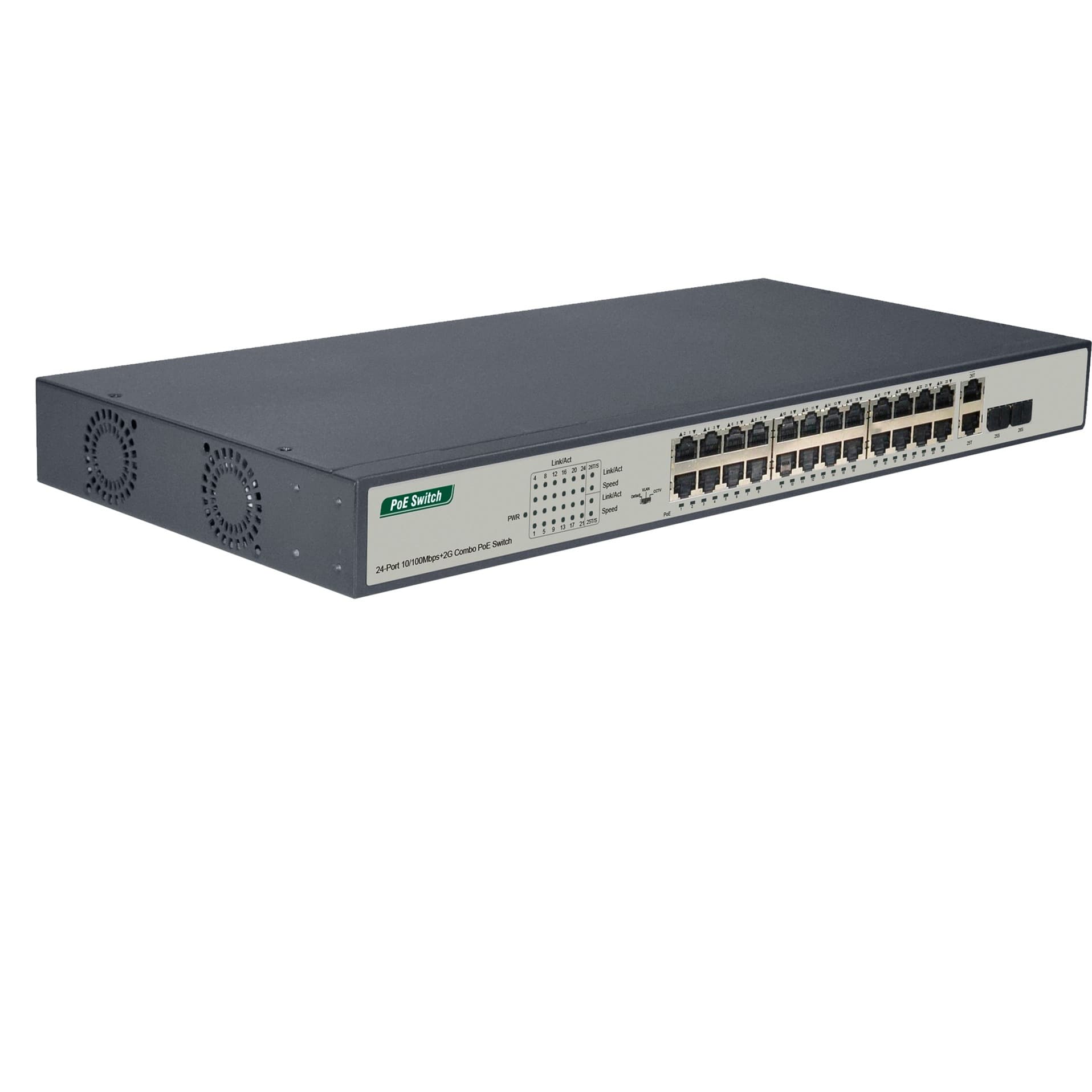 24-Port Fast Ethernet PoE Switch – Bild 1