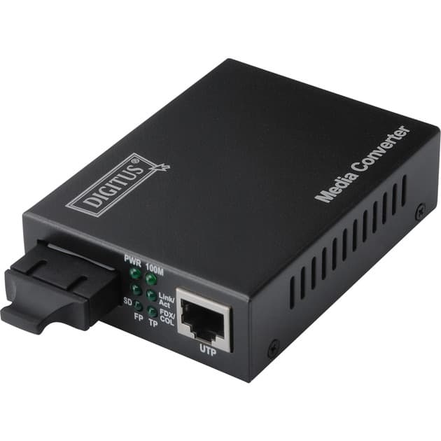 Fast Ethernet Medienkonverter, RJ-45/SC – Bild 1
