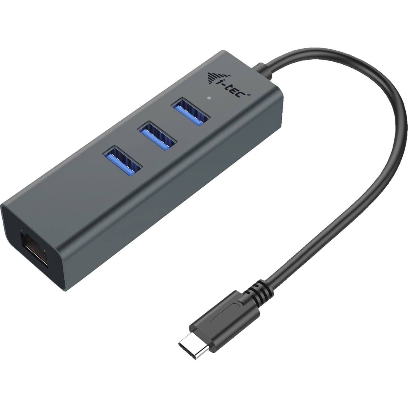 USB-C Metal HUB 3 Port Giga, USB-Hub – Bild 1