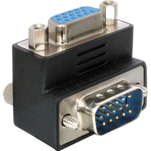 Adapter VGA Stecker/Buchse 90° gewinkelt – Bild 1
