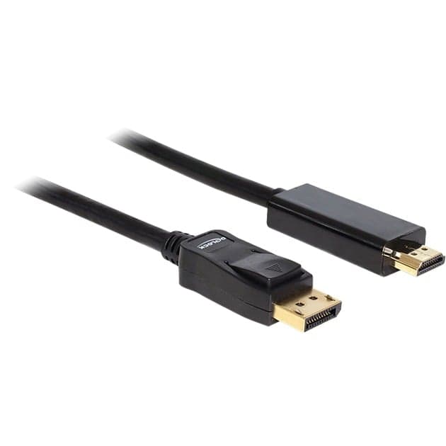 Adapterkabel DisplayPort Stecker > HDMI Stecker – Bild 1