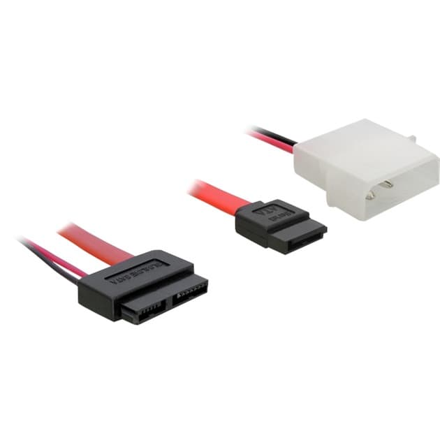 Adapterkabel SATA Slimline > SATA 7 Pin + 2 Pin – Bild 1