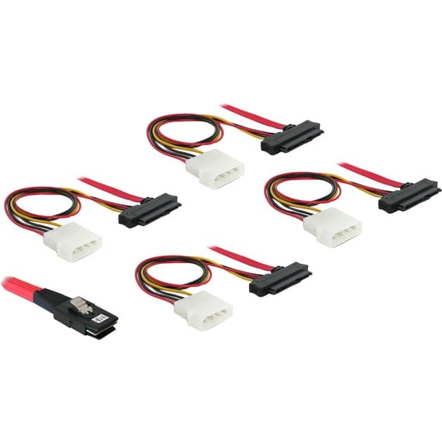Adapterkabel miniSAS-36pin > 4x SAS-29pin – Bild 1