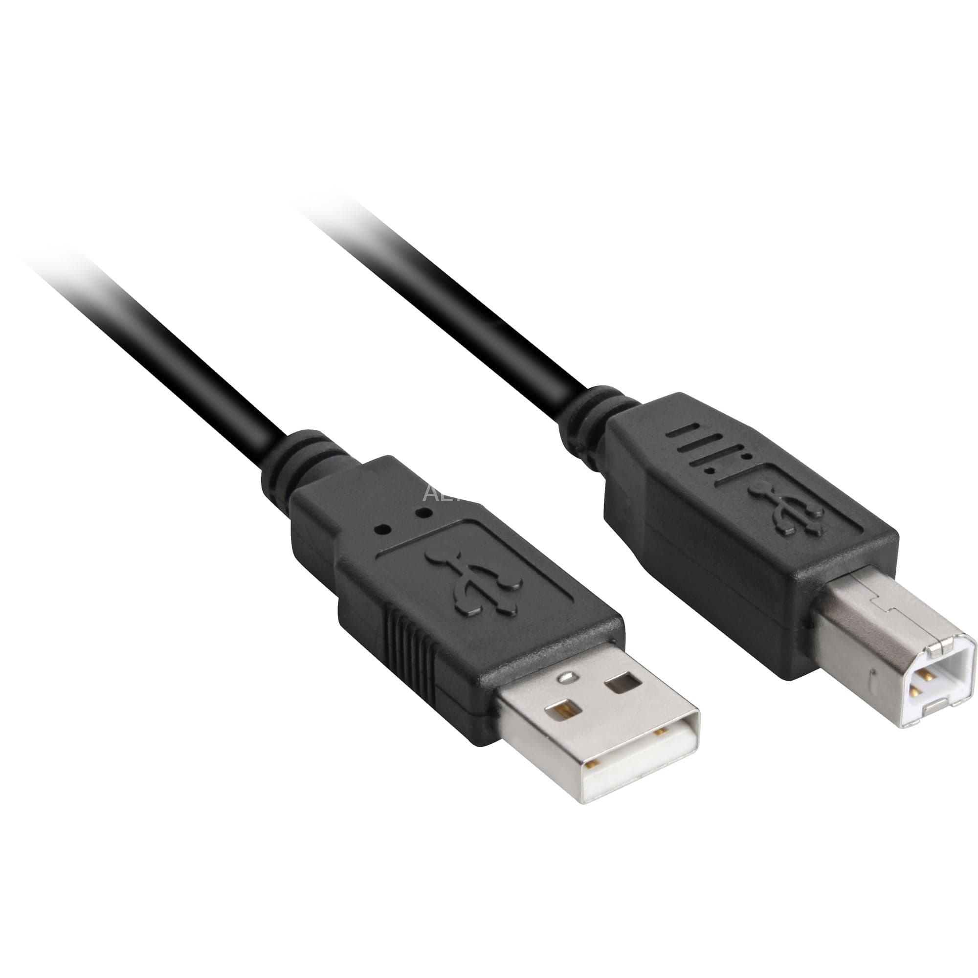 USB 2.0 Kabel, USB-A Stecker > USB-B Stecker – Bild 1